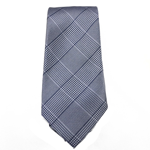 Michael Kors Other - Michael Kors Men's Neck Tie Blue Plaid 100% Silk